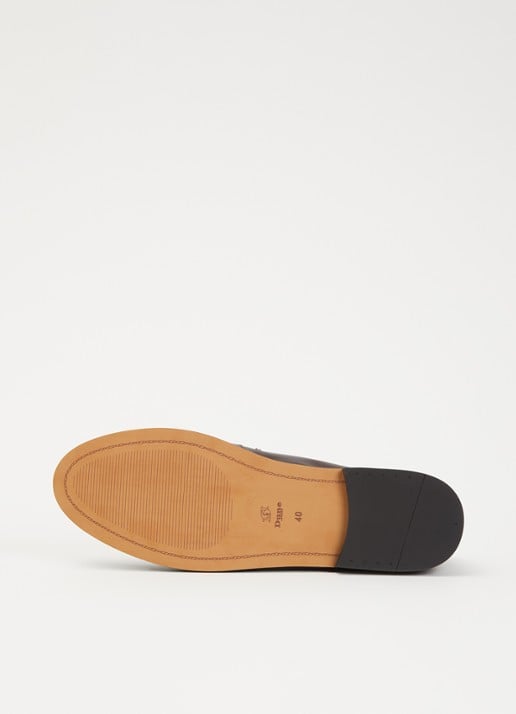 Dune London Ginelli loafer van leer  - detail 5 bordeauxrood