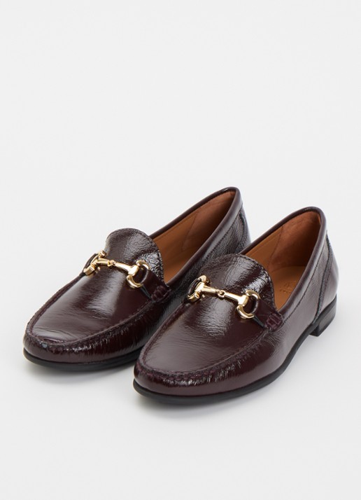 Dune London Glena loafer - detail 3 bordeauxrood