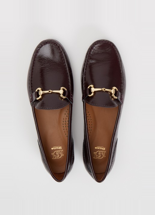 Dune London Glena loafer - detail 4 bordeauxrood