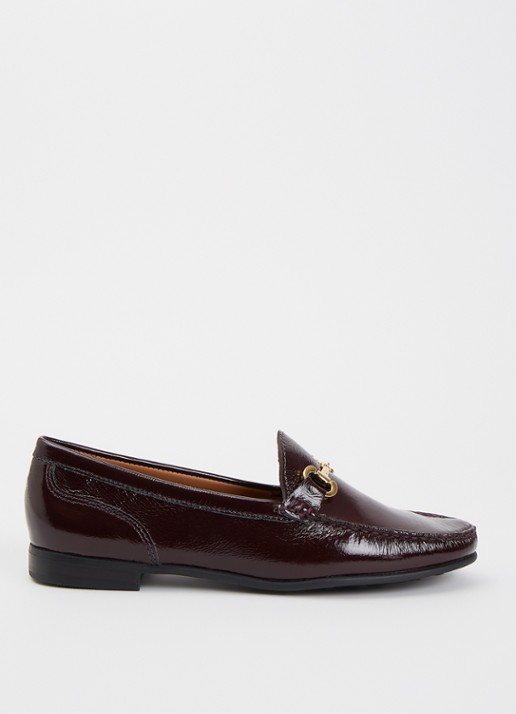 Dune London Glena loafer - voorkant 2 bordeauxrood