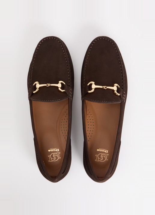 Dune London Glena loafer - detail 2 donkerbruin