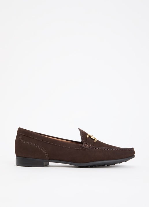 Dune London Glena loafer - voorkant 5 donkerbruin