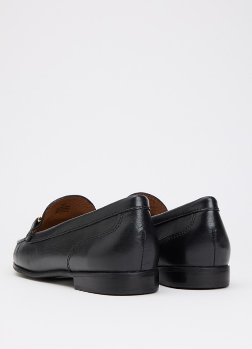 Dune London Glena loafer - achterkant 2 diepzwart