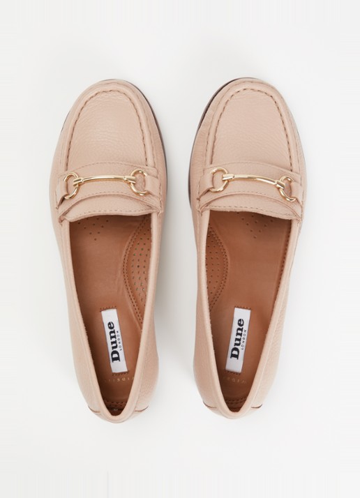 Dune London Glenny loafer van leer - detail 4 roze