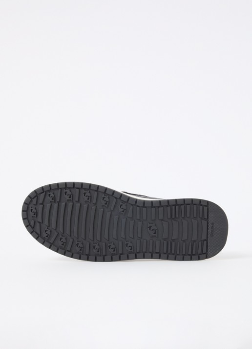 Dune London Glide loafer van leer - detail 4 zwart