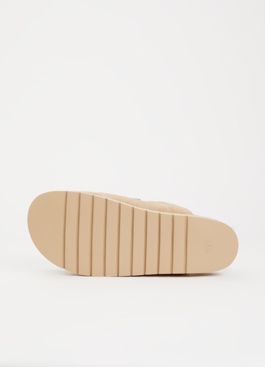 Dune London Goldy muiltje van suède  - detail 3 beige