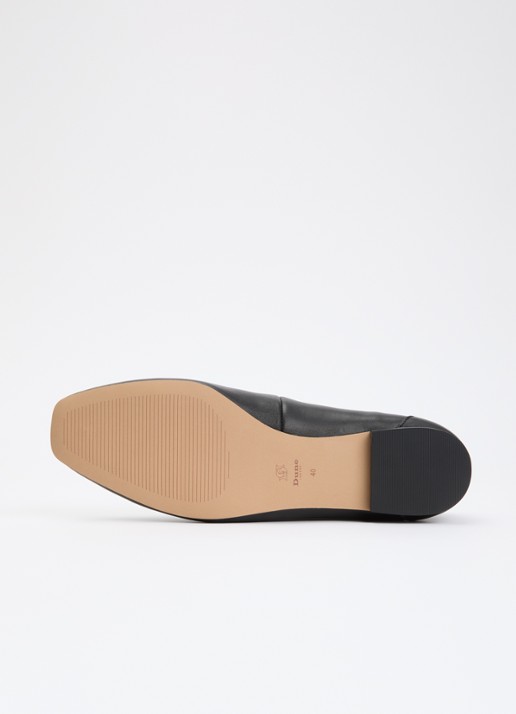 Dune London Grained loafer - detail 3 zwart
