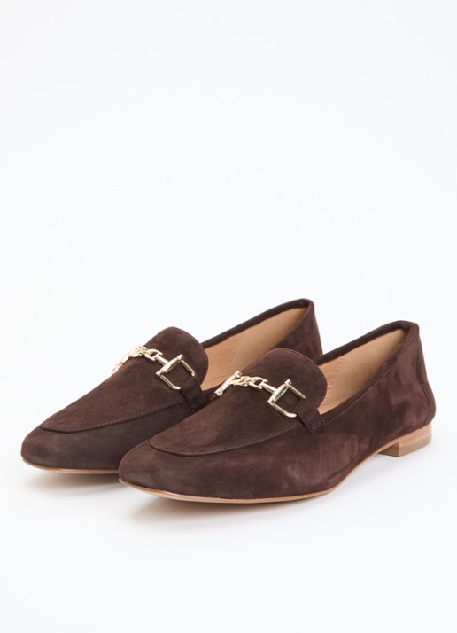 Dune London Grained loafer - detail 3 donkerbruin