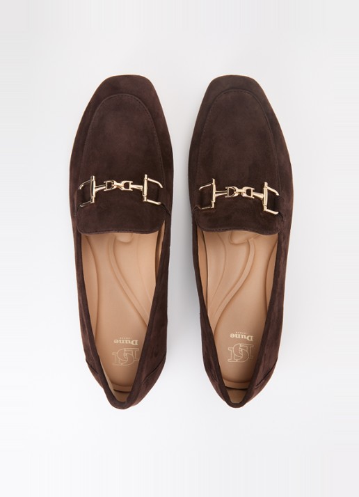 Dune London Grained loafer - detail 4 donkerbruin
