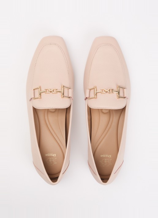 Dune London Grained loafer - detail 4 lichtroze