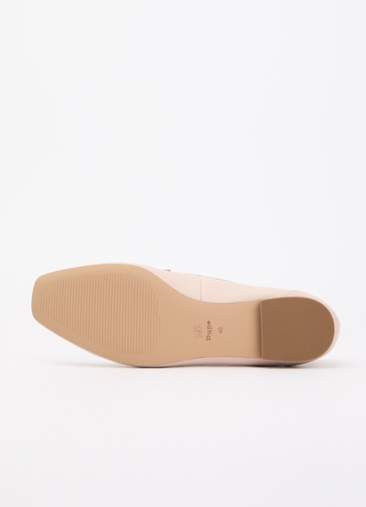 Dune London Grained loafer - detail 5 lichtroze
