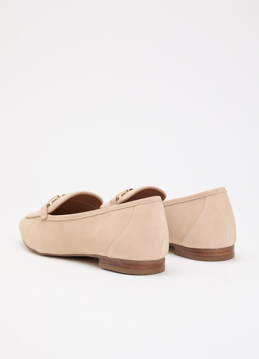 Dune London Grained loafer - achterkant 5 beige