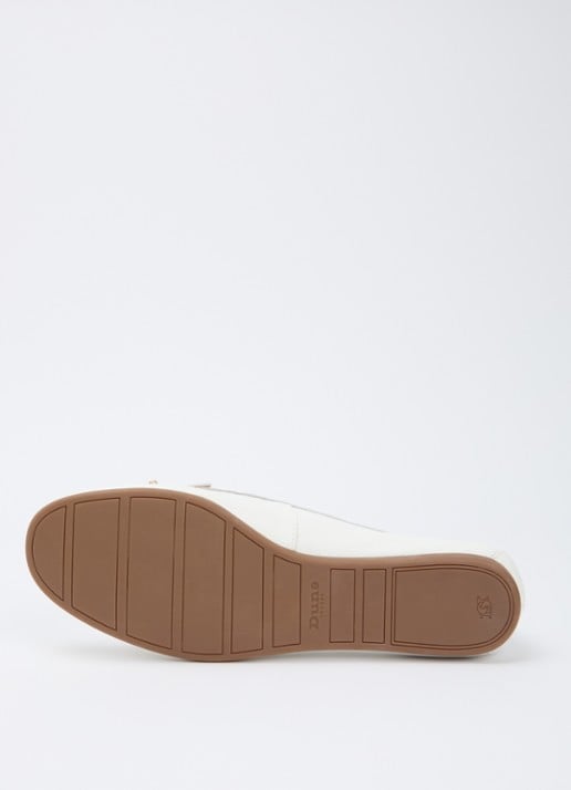 Dune London Grier mocassin van leer - detail 5 wit