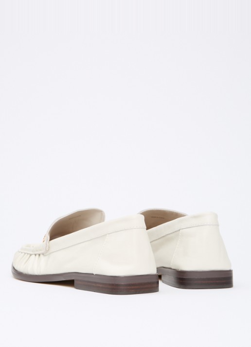 Dune London Grisella loafer van leer - achterkant 5 creme