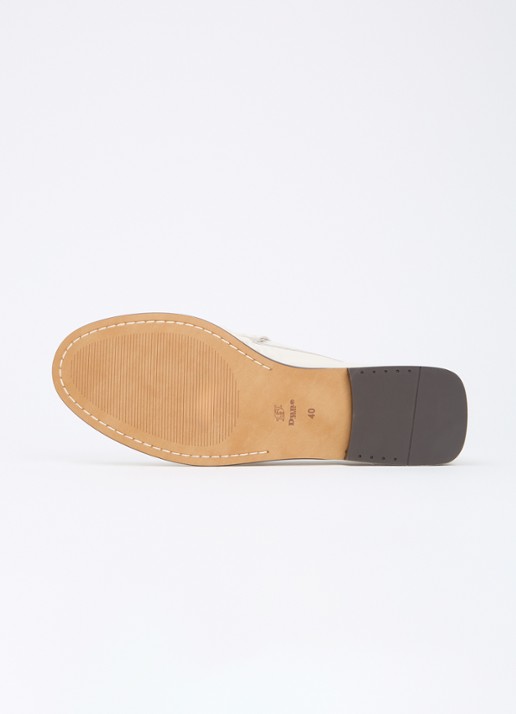 Dune London Grisella loafer van leer - detail 3 creme