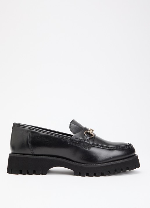 Dune London Grissinis T loafer van leer