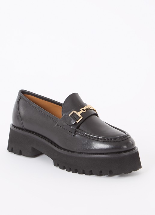 Dune London Groundbreaking loafer van leer