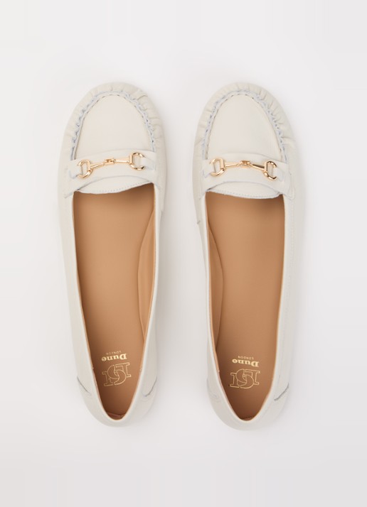 Dune London Guno loafer - detail 3 wit