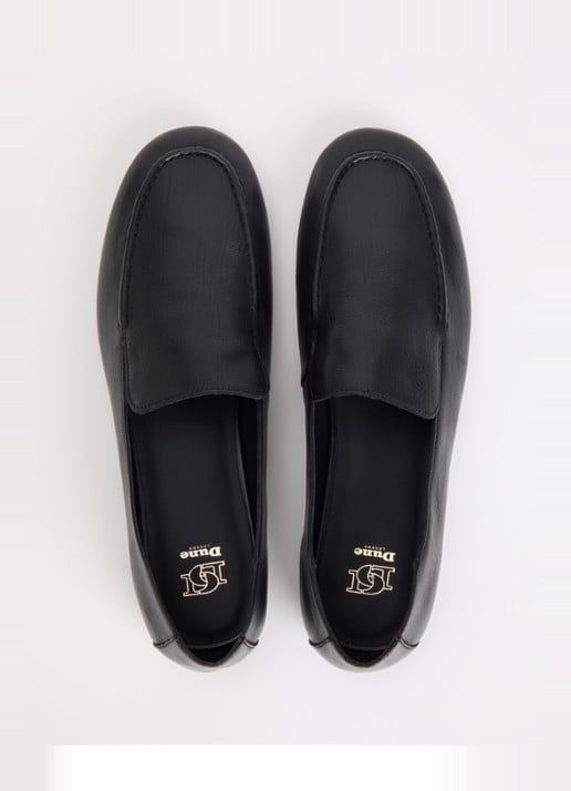Dune London Gurl loafer van leer - detail 3 zwart