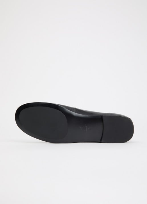Dune London Gurl loafer van leer - detail 4 zwart