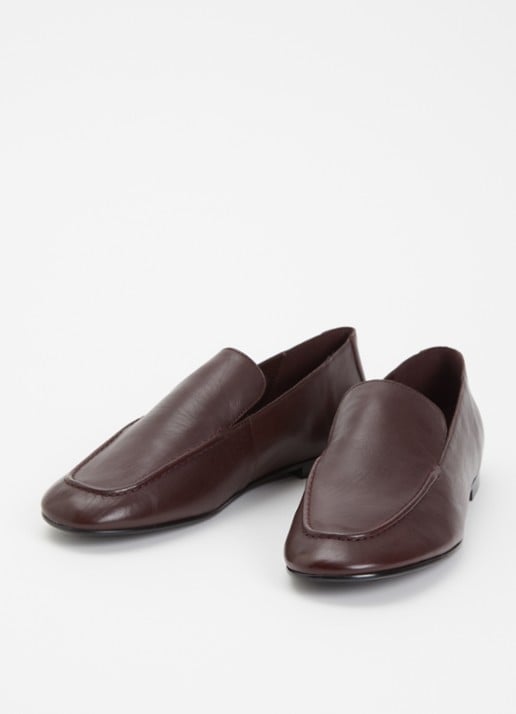 Dune London Gurl loafer van leer - detail 3 bordeauxrood