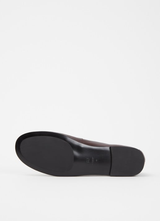 Dune London Gurl loafer van leer - detail 5 bordeauxrood