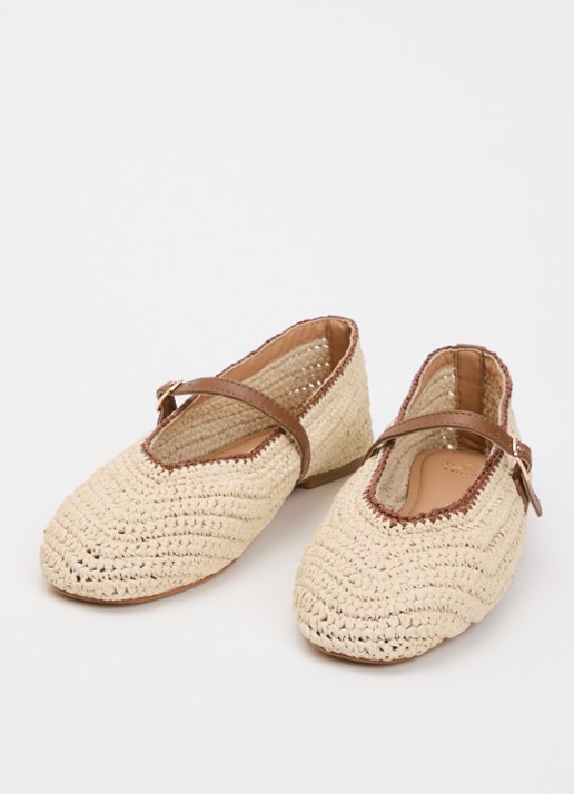 Dune London Haloha ballerina - detail 2 beige