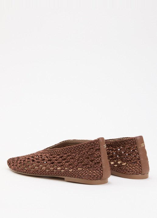Dune London Harleyn ballerina  - achterkant 4 bruin