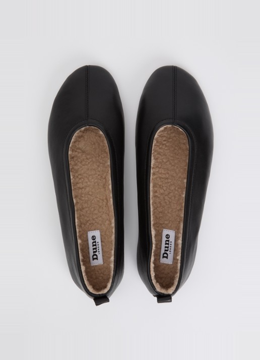 Dune London Harliee ballerina  - detail 3 zwart