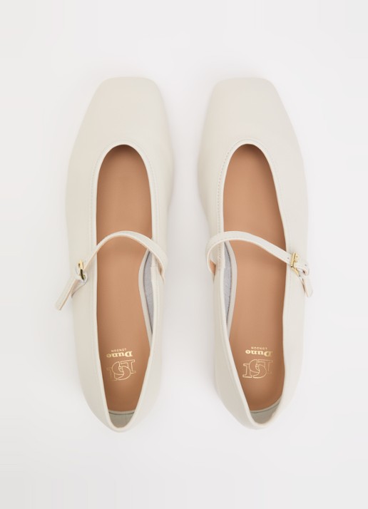 Dune London Hearthrob ballerina  - detail 4 creme