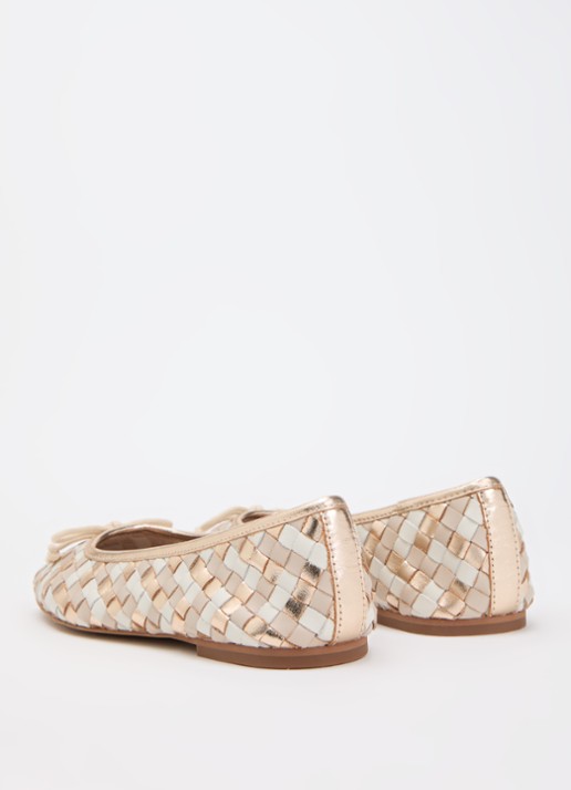 Dune London Heat ballerina - achterkant beige