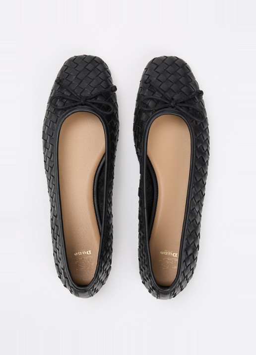 Dune London Heat ballerina - detail 3 zwart