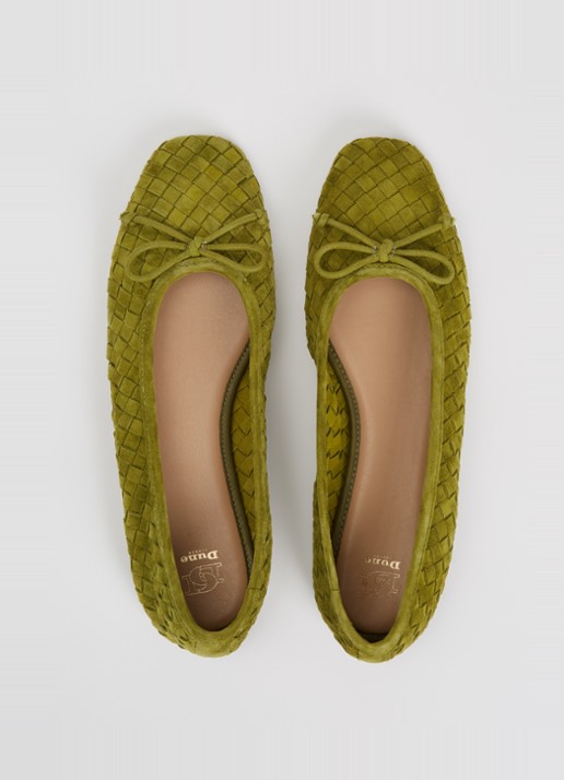 Dune London Heat ballerina - detail 4 groen