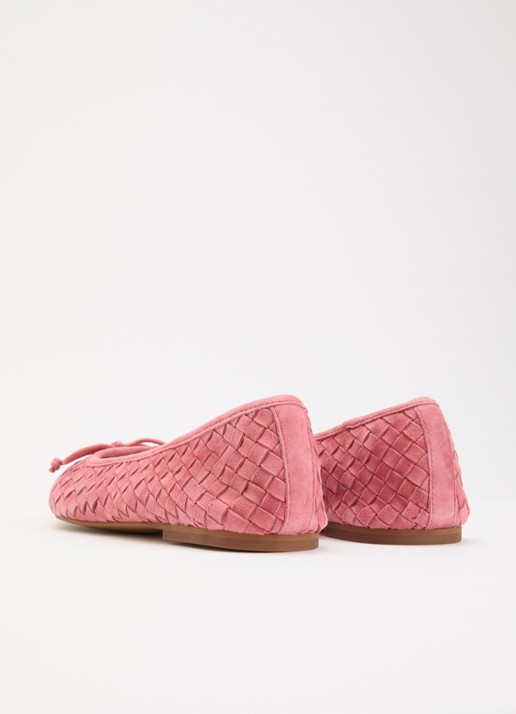 Dune London Heat ballerina - achterkant koraalroze
