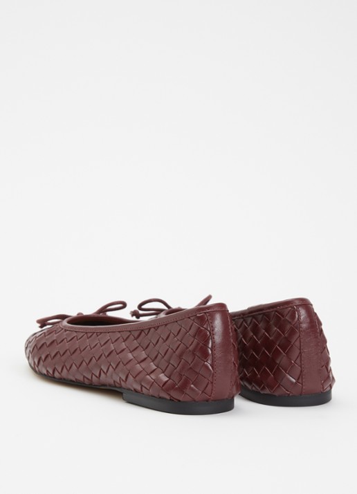 Dune London Heat ballerina - achterkant 7 bordeauxrood