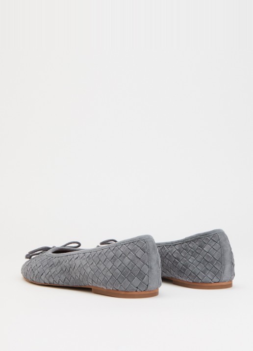 Dune London Heat ballerina - achterkant 4 grijs