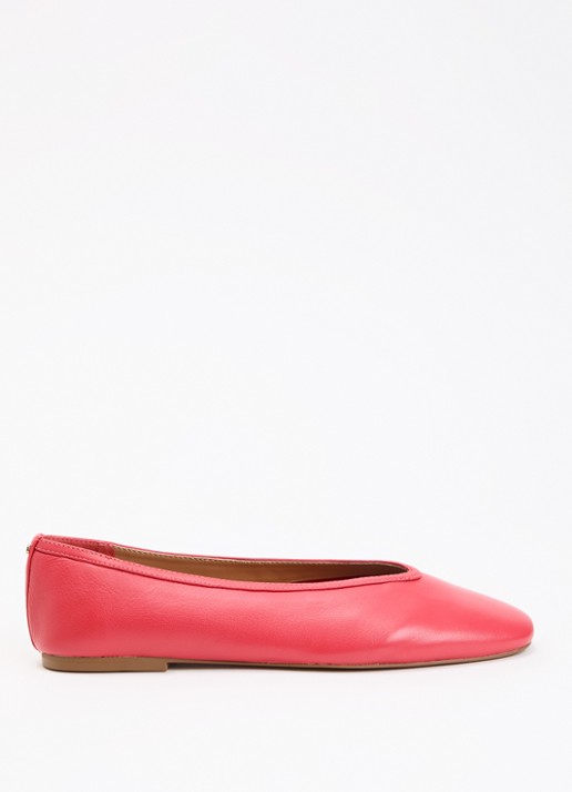 Dune London Hetta ballerina van leer