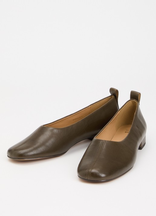 Dune London Highmark ballerina van leer - detail 3 taupe