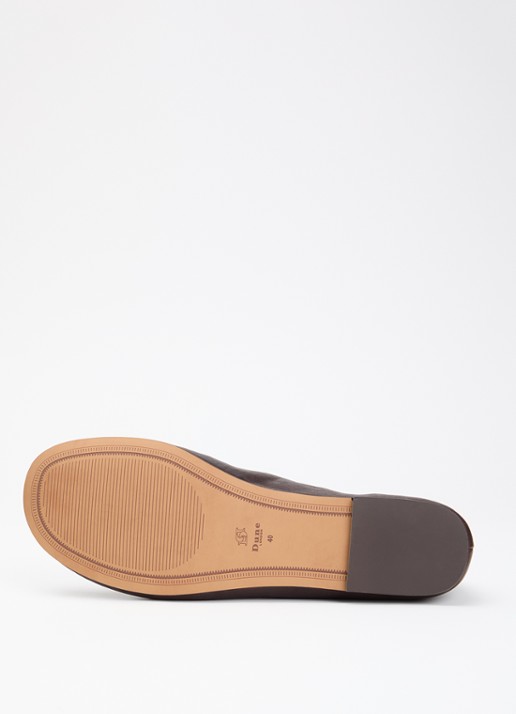 Dune London Highway ballerina van leer - detail 5 beige