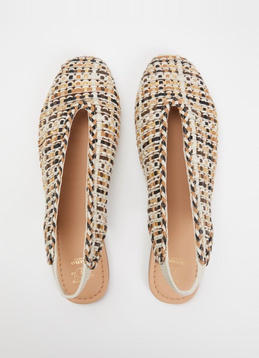Dune London Hollianne slingback van leer - detail 3 beige