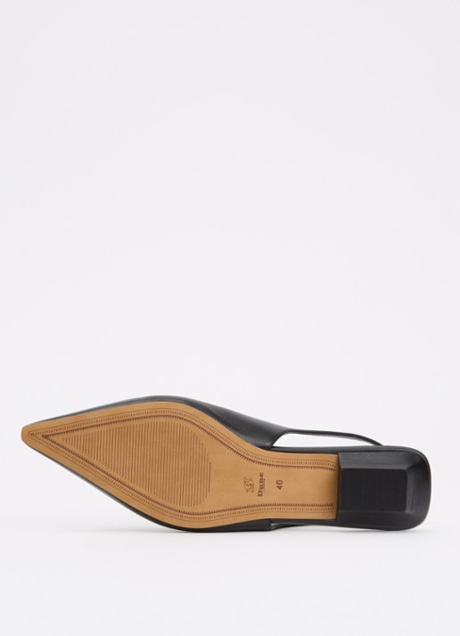 Dune London Hostess slingback van leer - detail 5 zwart