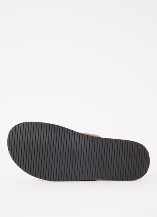 Dune London Insight slipper van leer - detail 5 cognac