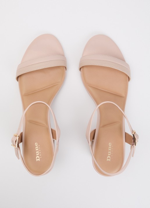 Dune London Jaycie sandalette van leer - detail 3 lichtroze