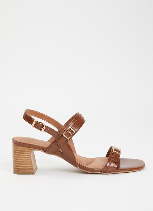 Dune London Jiving sandalette van leer