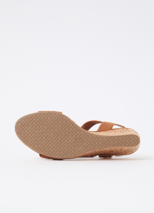 Dune London Kamies sleehak van suède - detail 5 cognac