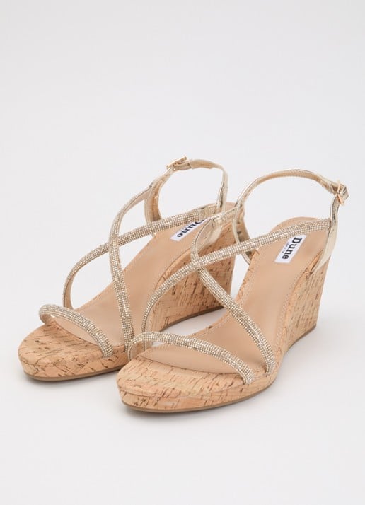 Dune London Kiikii sleehak met strass - detail 3 goud
