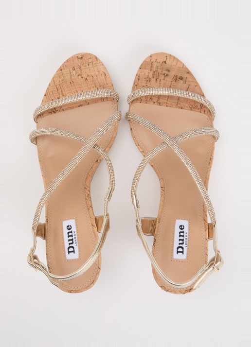 Dune London Kiikii sleehak met strass - detail 4 goud