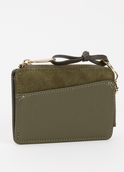 Dune London Kinder portemonnee van leer - achterkant khaki