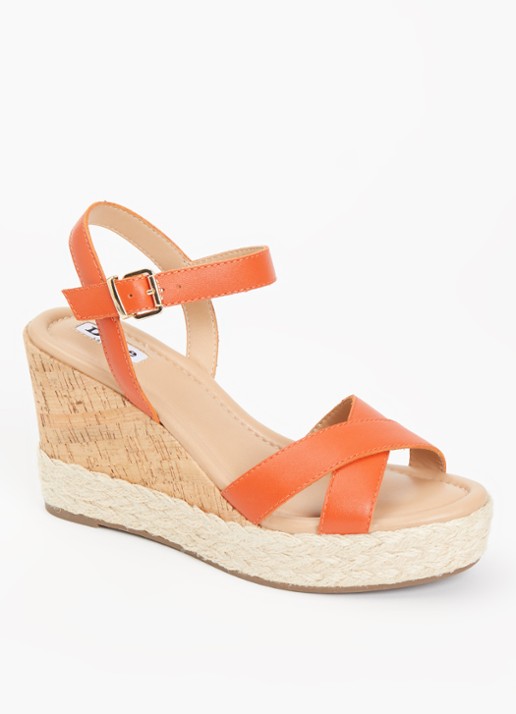 Dune London Kindest sleehak van leer - voorkant 6 oranje