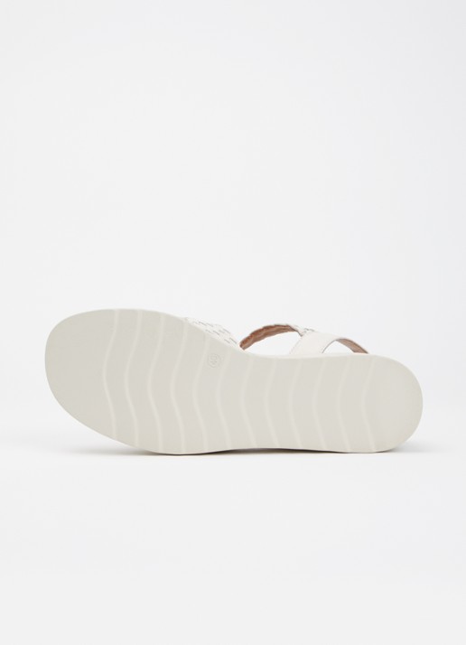 Dune London Kinleys sandalette van leer - detail 4 gebroken wit